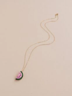 Wolf & Moon Watermelon Necklace 13 Wolf & Moon Watermelon Necklace -Wolf & Moon watermelon necklace 2023 lifestyle 3