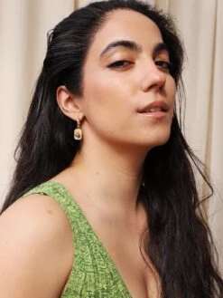 Wolf & Moon Wildflower Charm Hoops 15 Wolf & Moon Wildflower Charm Hoops -Wolf & Moon wildflower charm hoops model 3