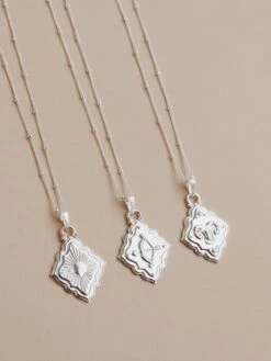 Wolf & Moon Zodiac Necklace - Silver 17 Wolf & Moon Zodiac Necklace - Silver -Wolf & Moon zodiac pendants silver lifestyle group 4